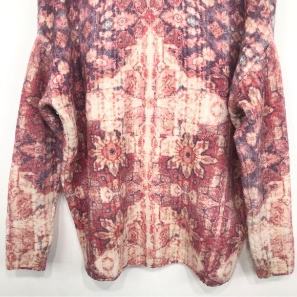 Anthropologie Akemi + Kin Laurel Canyon Cream Pink Wool Alpaca Knit Cardigan - Picture 13 of 16